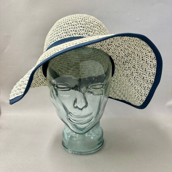 San Diego Hat Company Contrasting Edged Sun Brim Hat Hook & Loop back - Picture 1 of 12